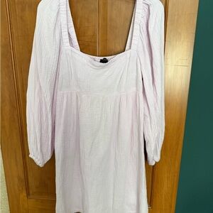 J. Crew Soft Pink Textured Top